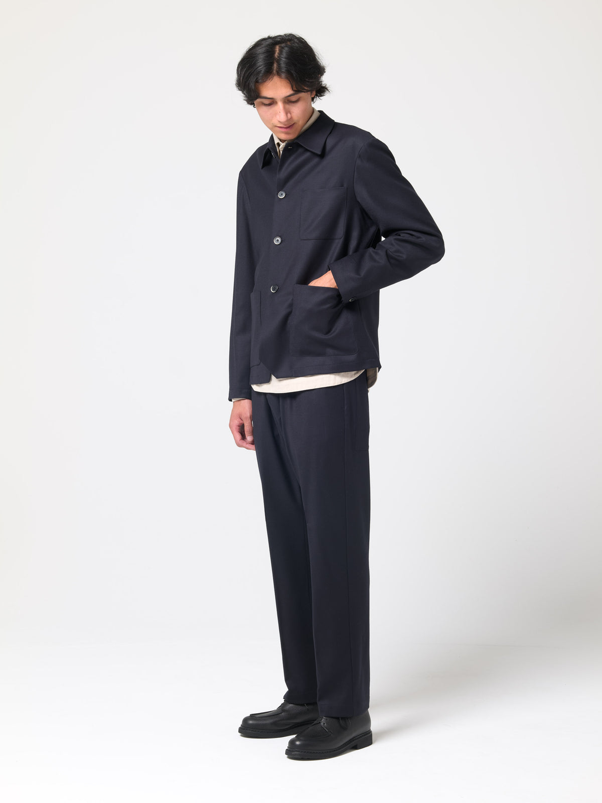 Surchemise Visal Flan, Bleu Marine