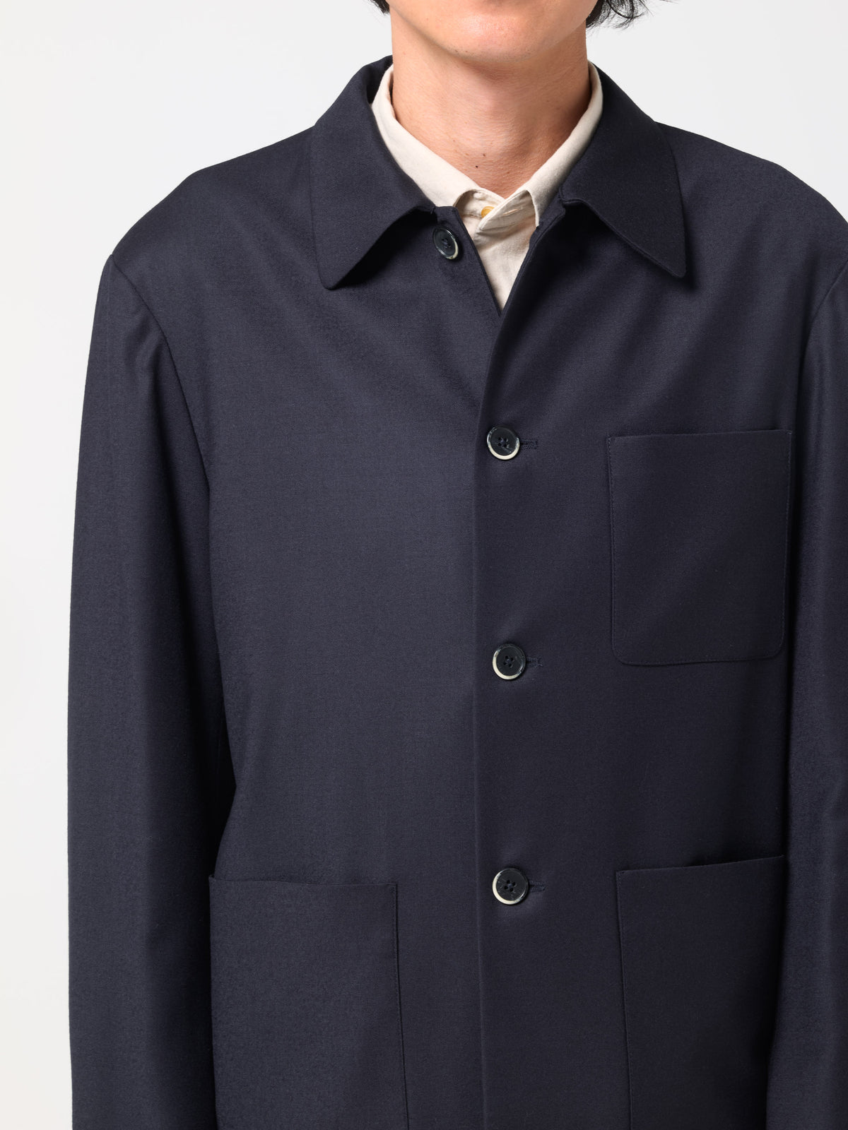 Surchemise Visal Flan, Bleu Marine