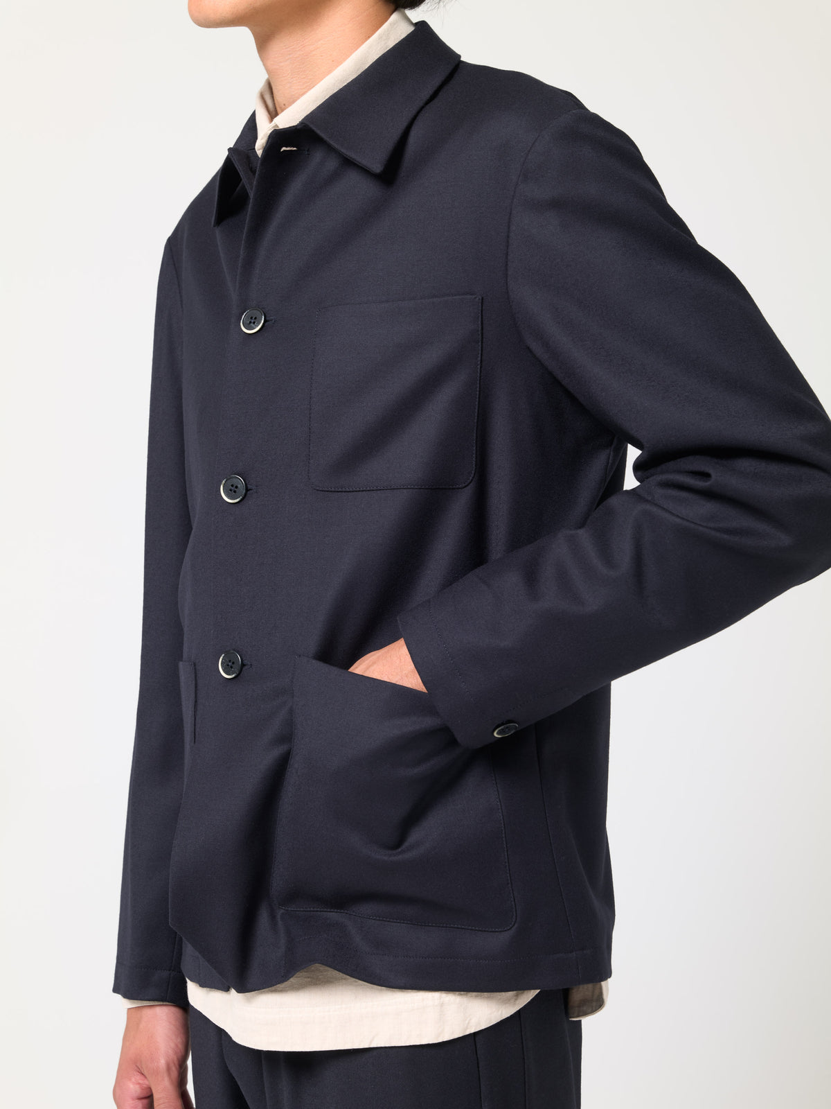 Surchemise Visal Flan, Bleu Marine