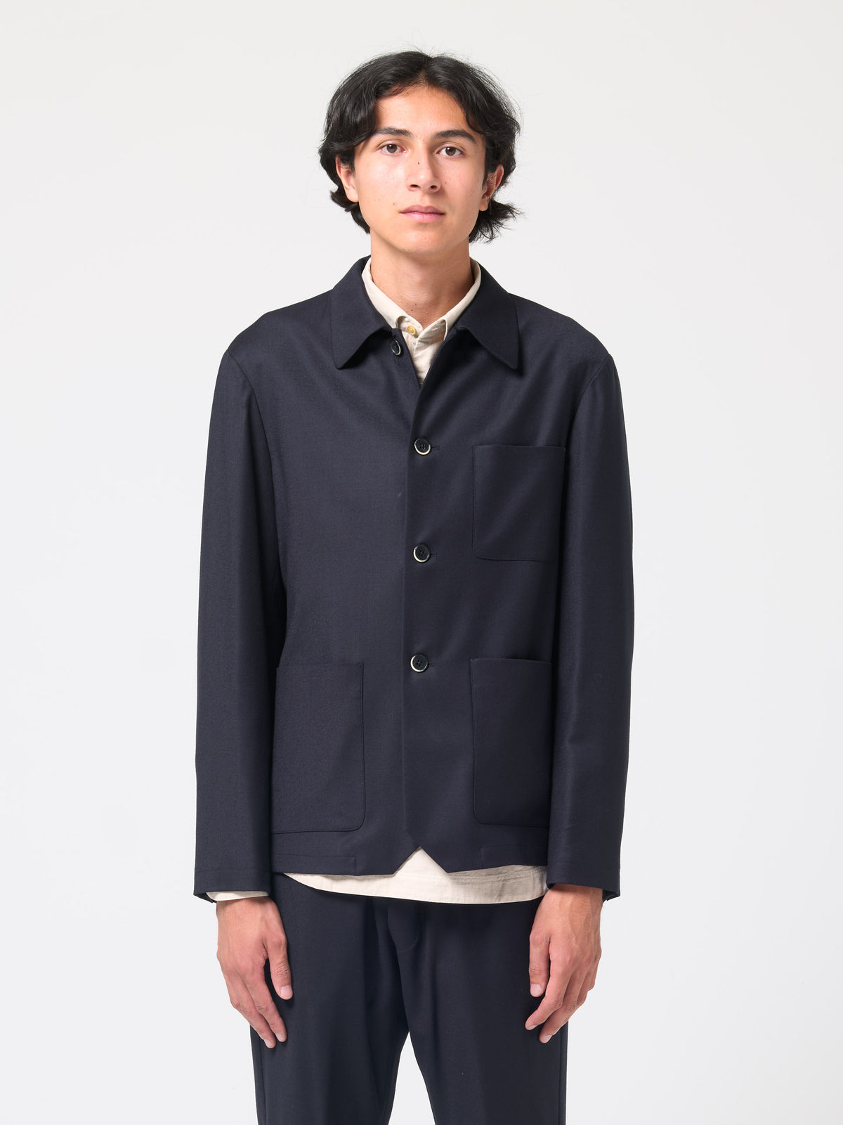 Surchemise Visal Flan, Bleu Marine