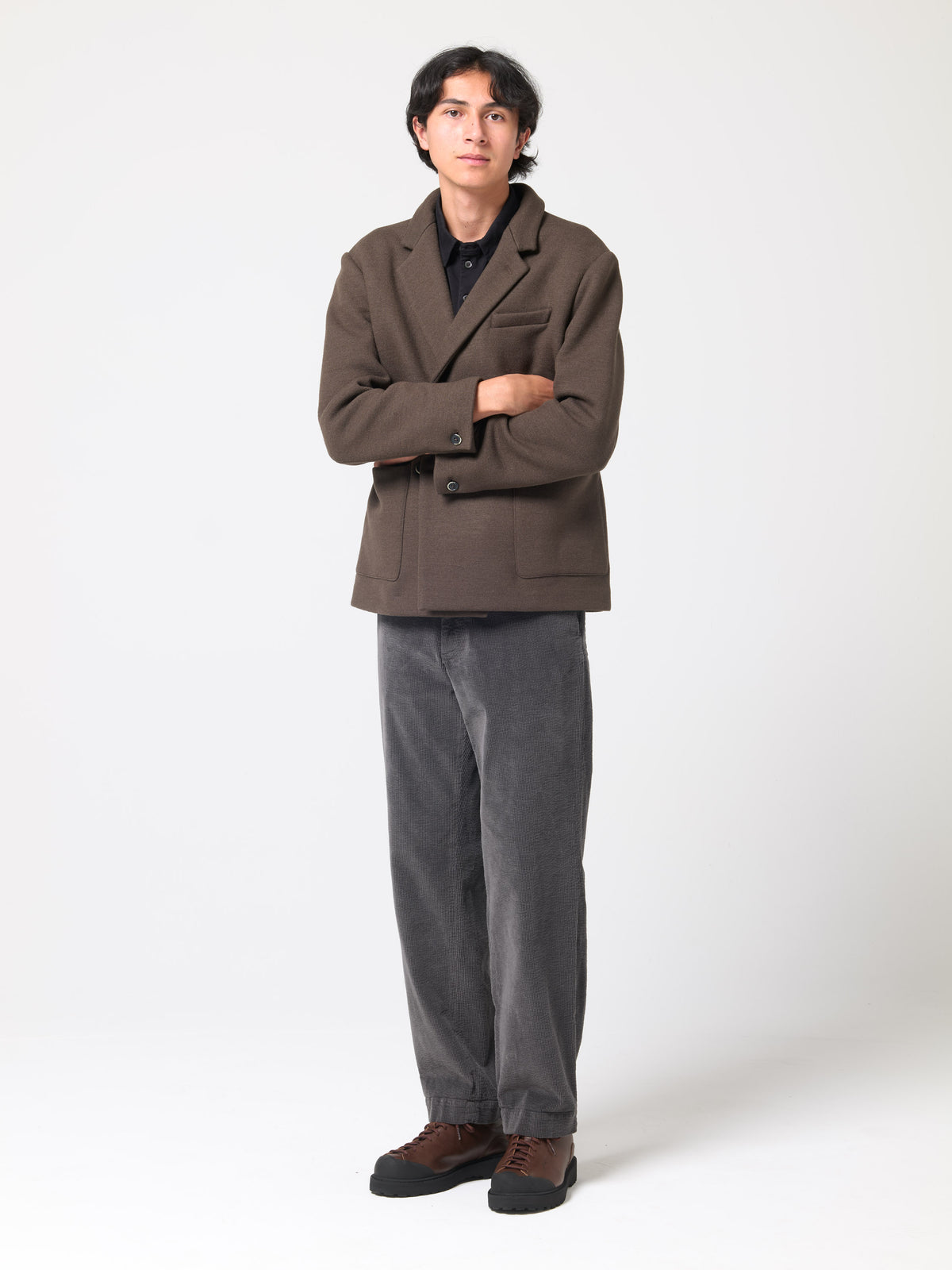 Manteau Croisé Molena Lanoso, Marron