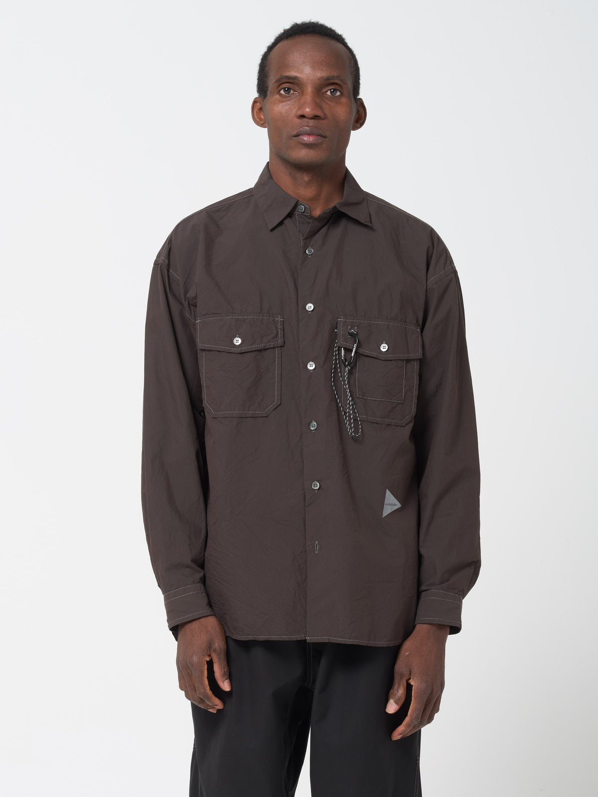 Chemise Cordura Typewriter, Marron Foncé