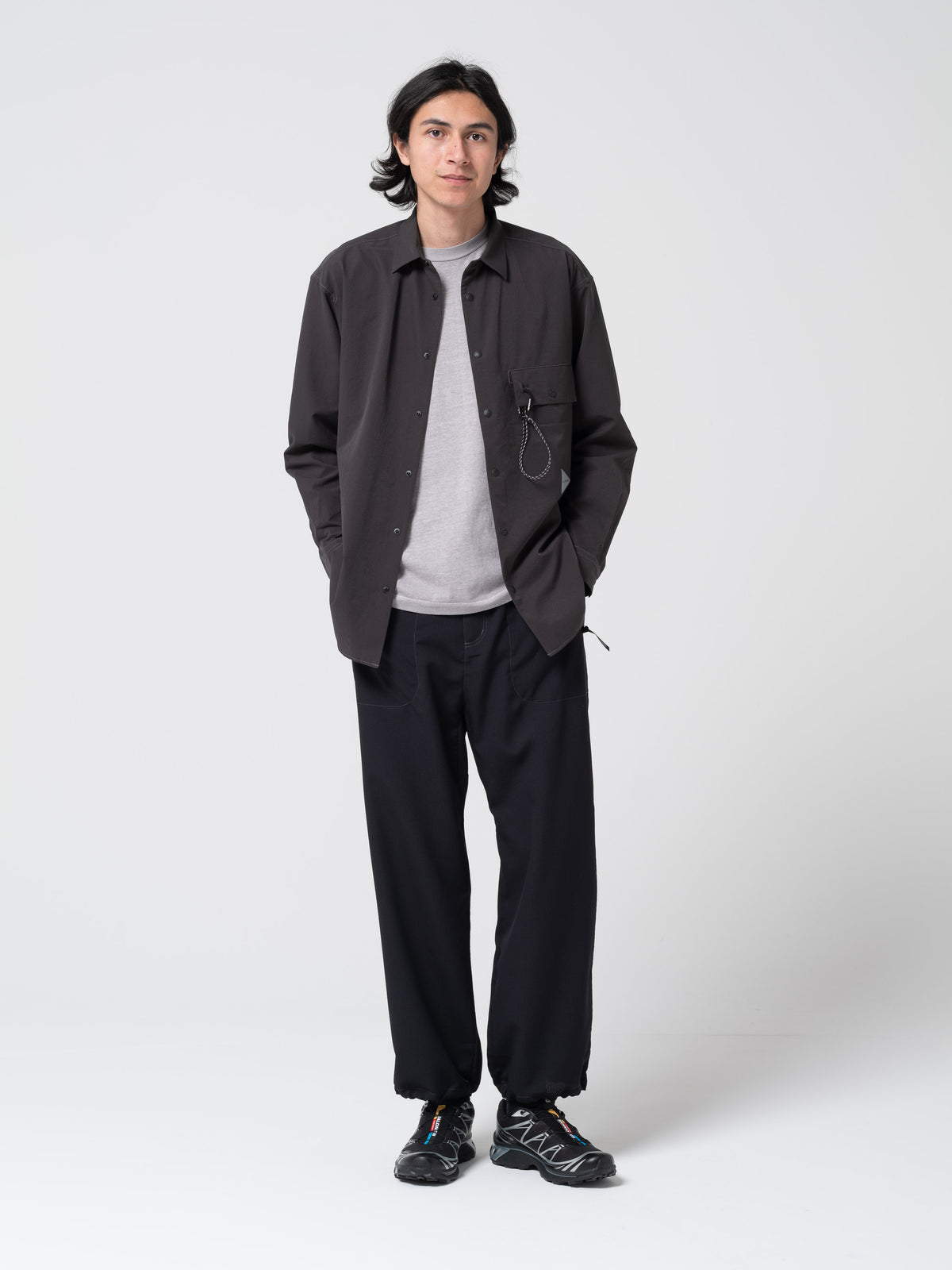 Chemise Respirante, Gris Foncé