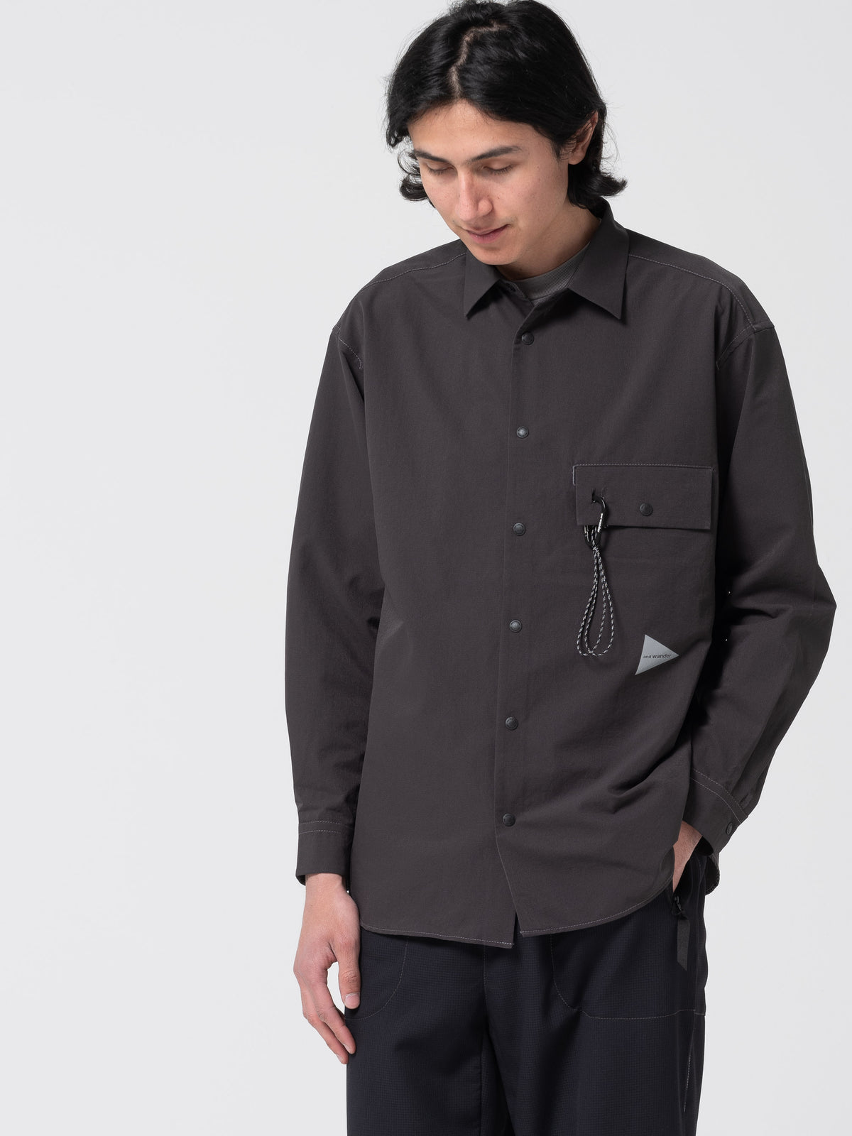 Chemise Respirante, Gris Foncé