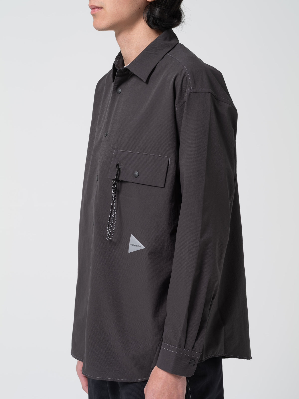 Chemise Respirante, Gris Foncé