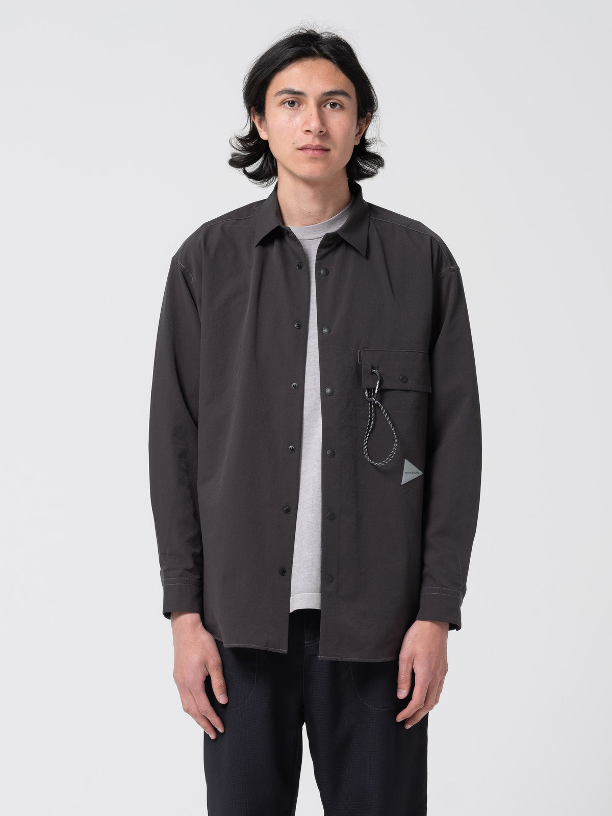 Chemise Respirante, Gris Foncé