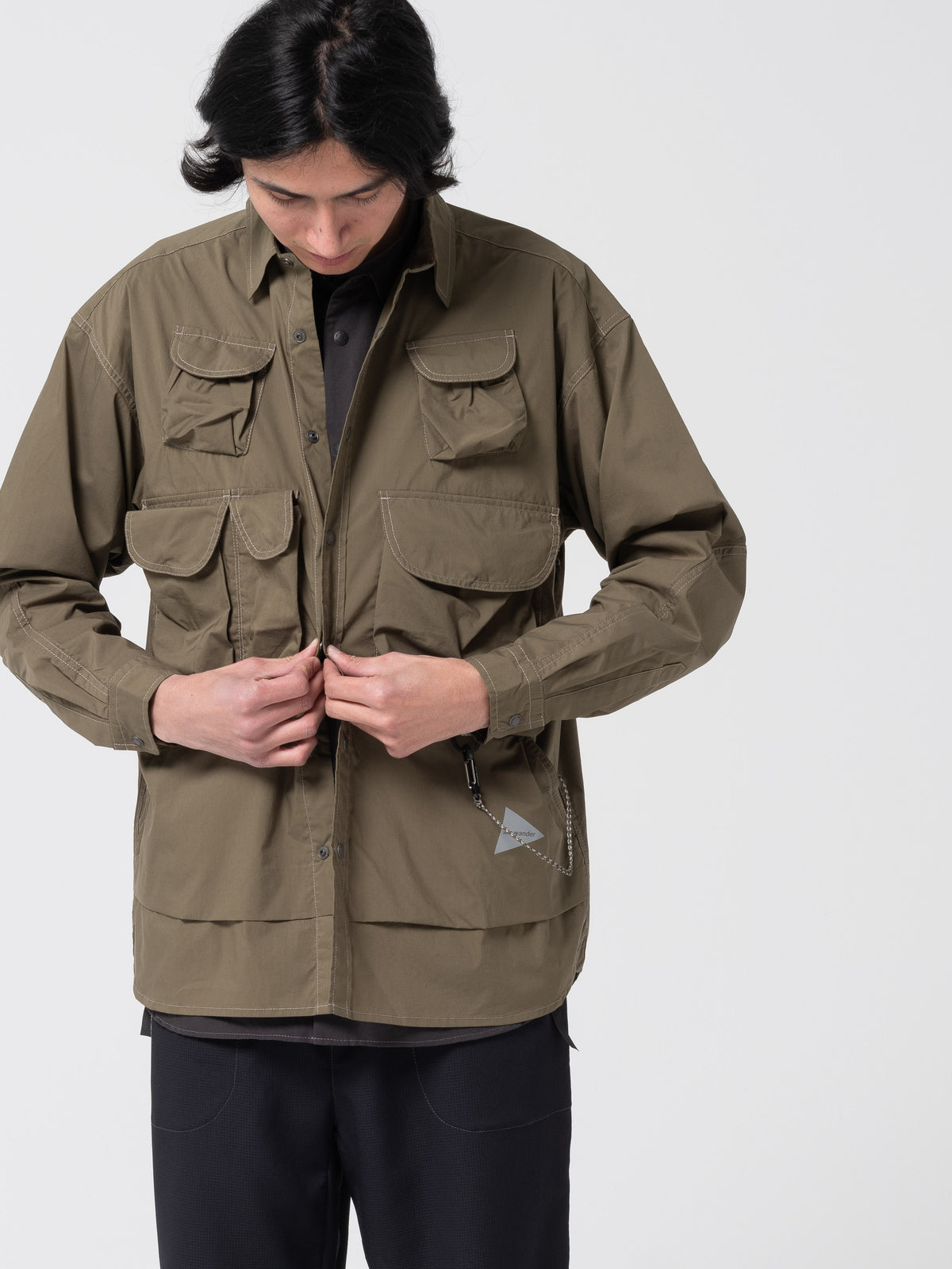 Chemises Multi Poches, Vert Olive
