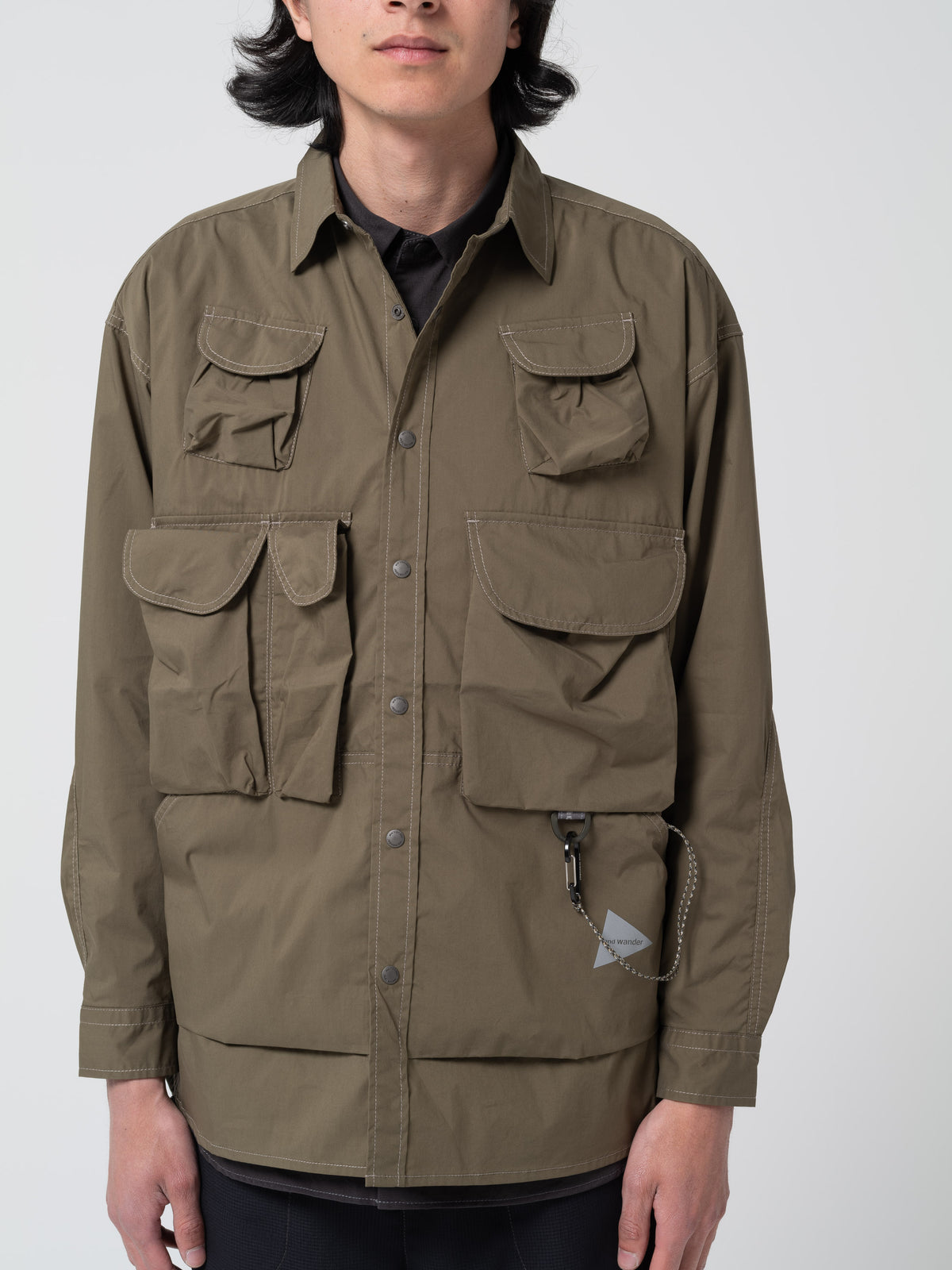 Chemises Multi Poches, Vert Olive