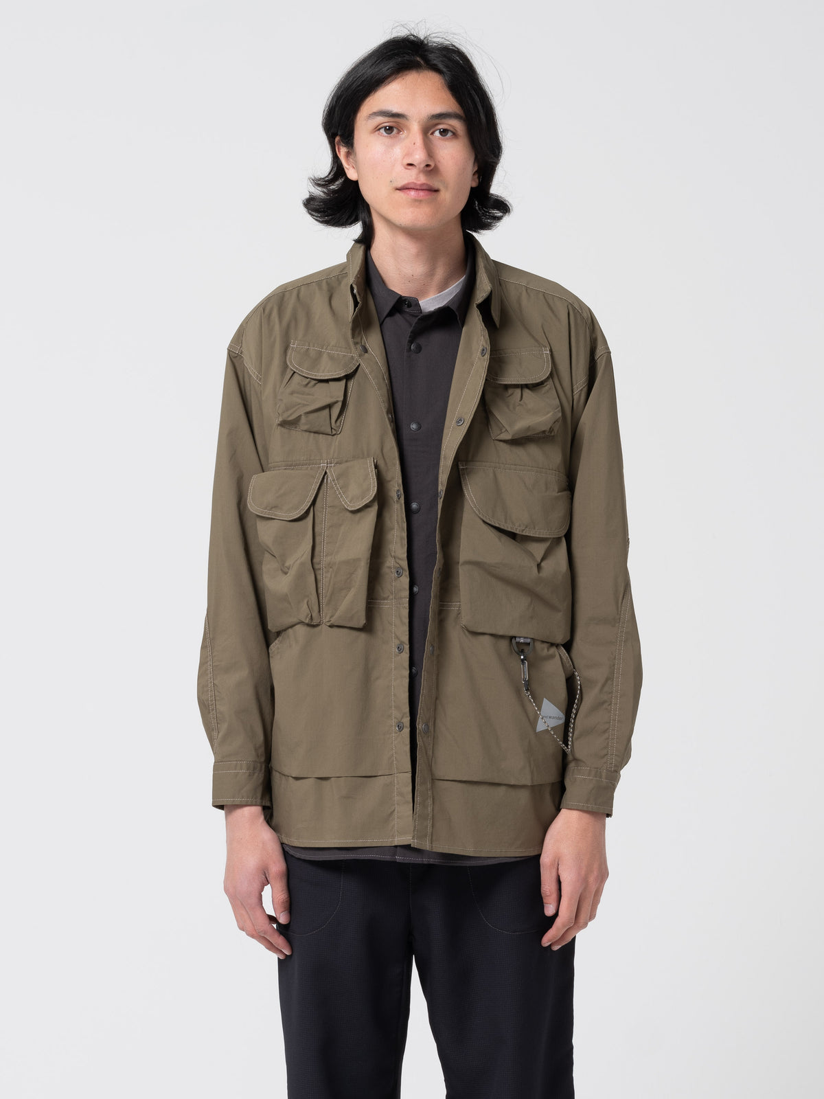 Chemises Multi Poches, Vert Olive