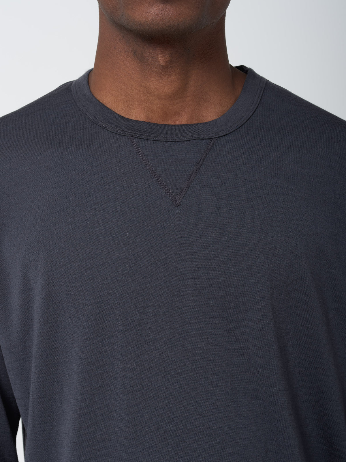 T-shirt Merino Base, Gris Foncé