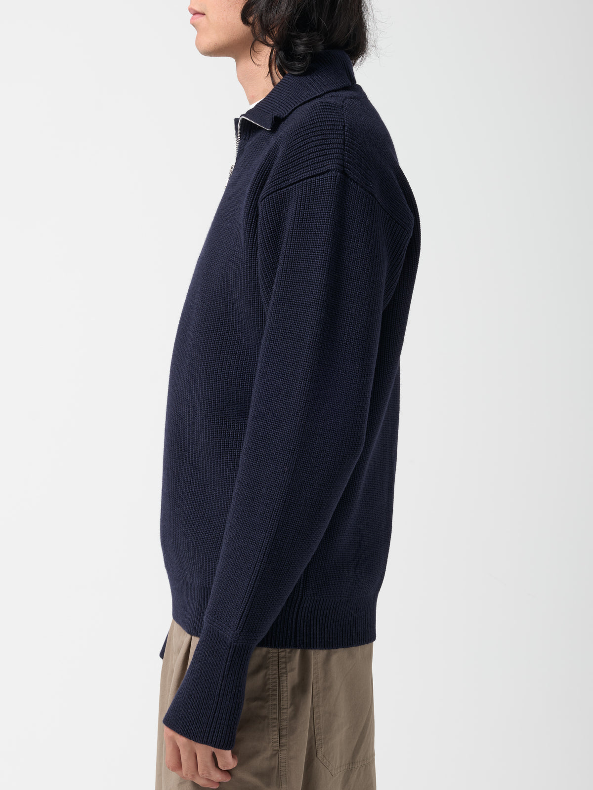 Pull Col Camionneur, Bleu Marine