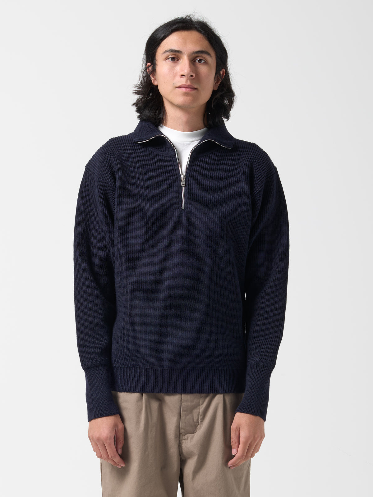 Pull Col Camionneur, Bleu Marine