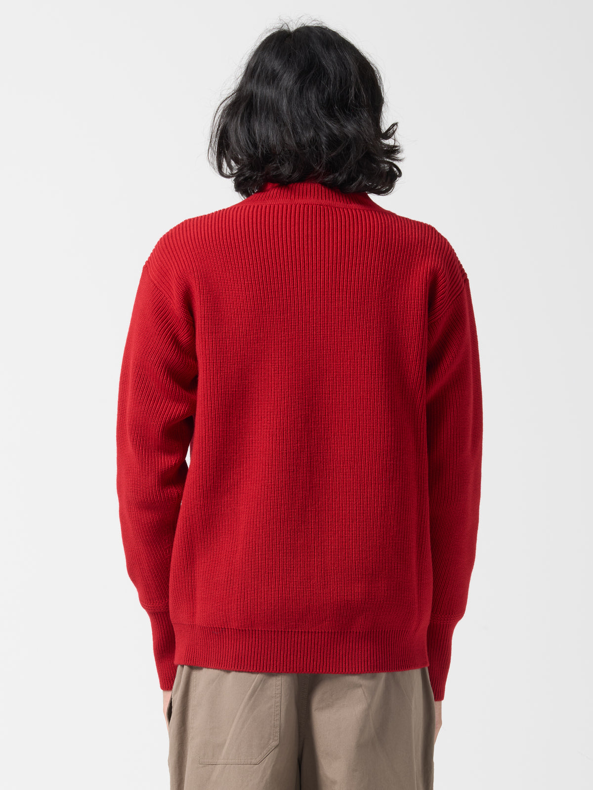 Pull Col Camionneur, Rouge