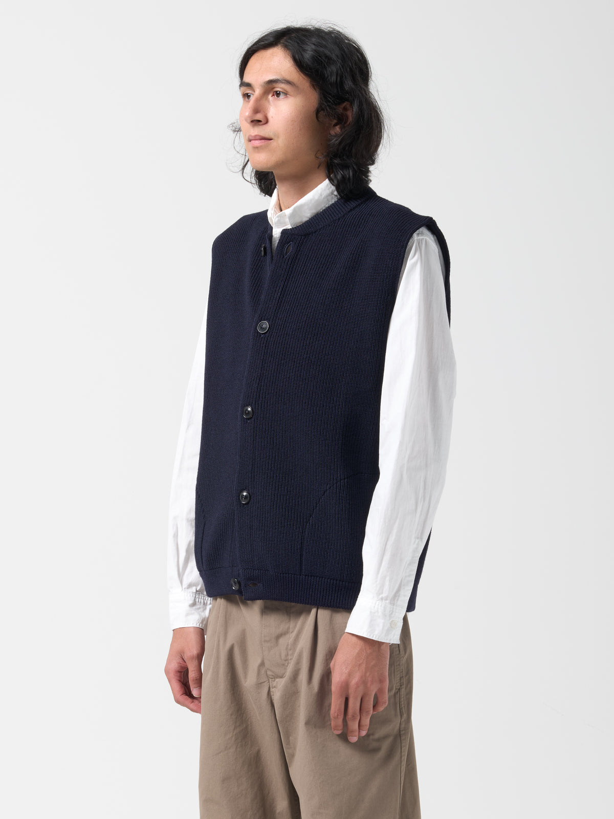 Gillet Skipper Sans Manches, Bleu Marine