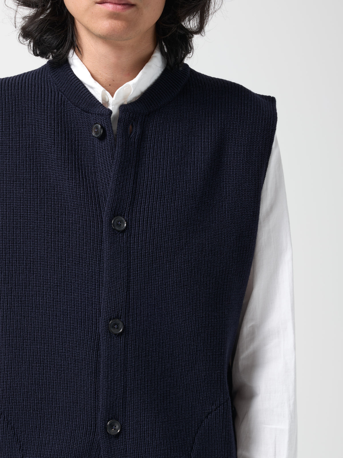 Gillet Skipper Sans Manches, Bleu Marine
