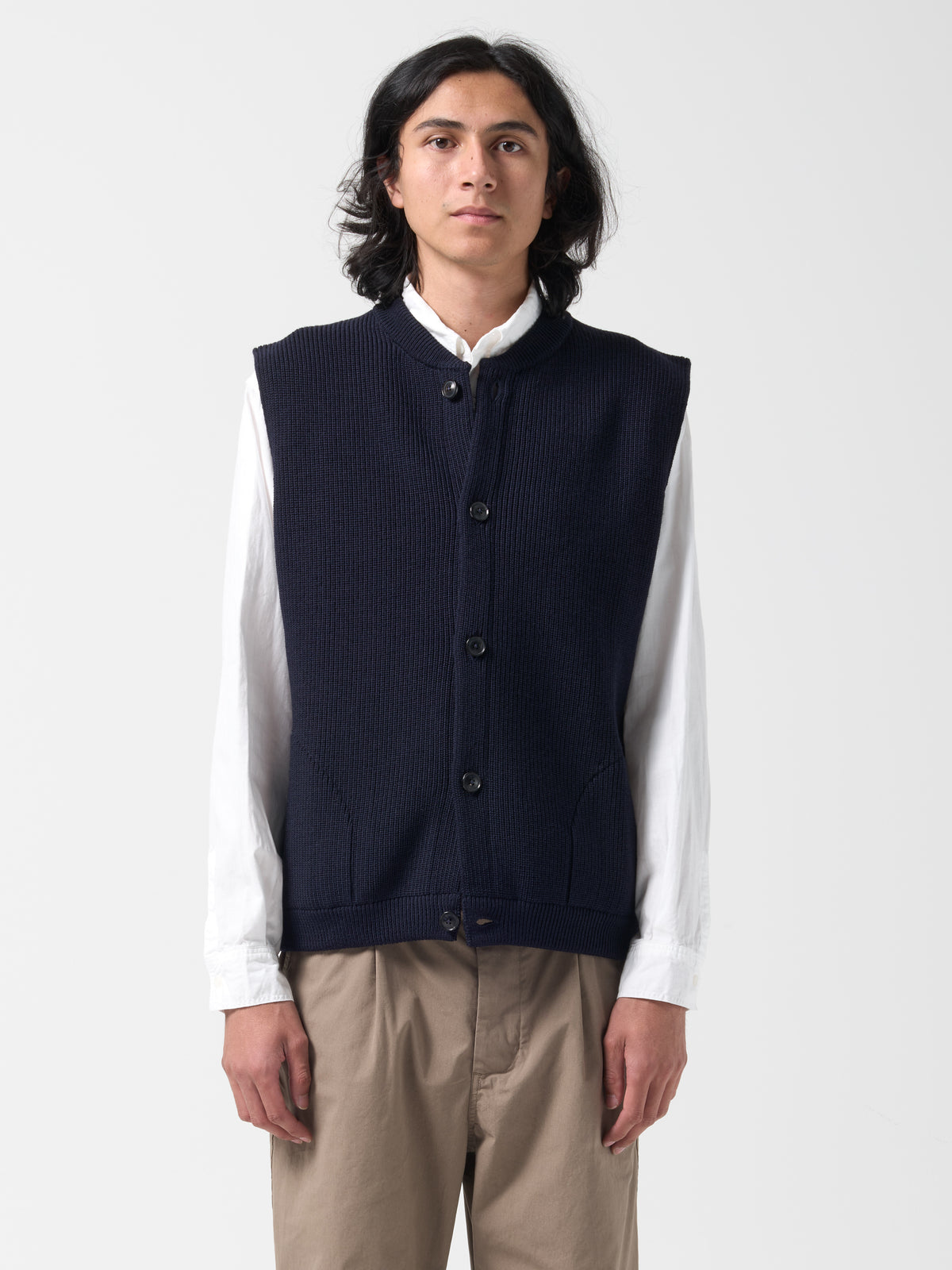 Gillet Skipper Sans Manches, Bleu Marine