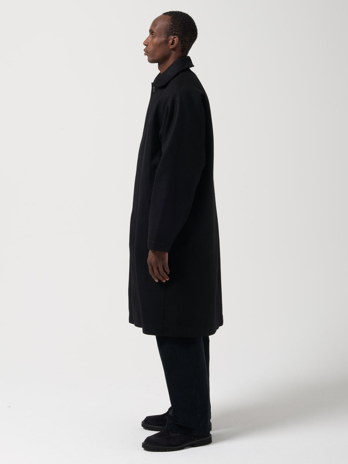 Manteau Utile Melton, Noir