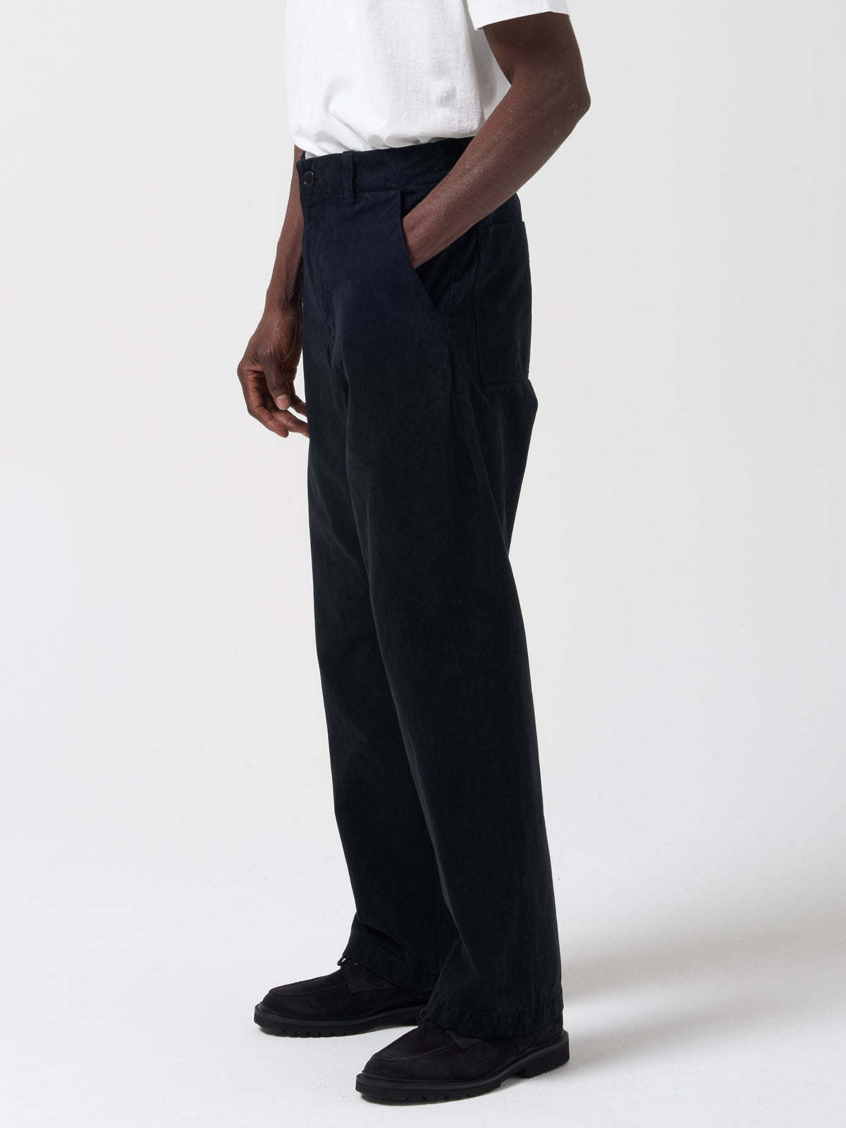 Pantalon Lux Moleskine, Noir