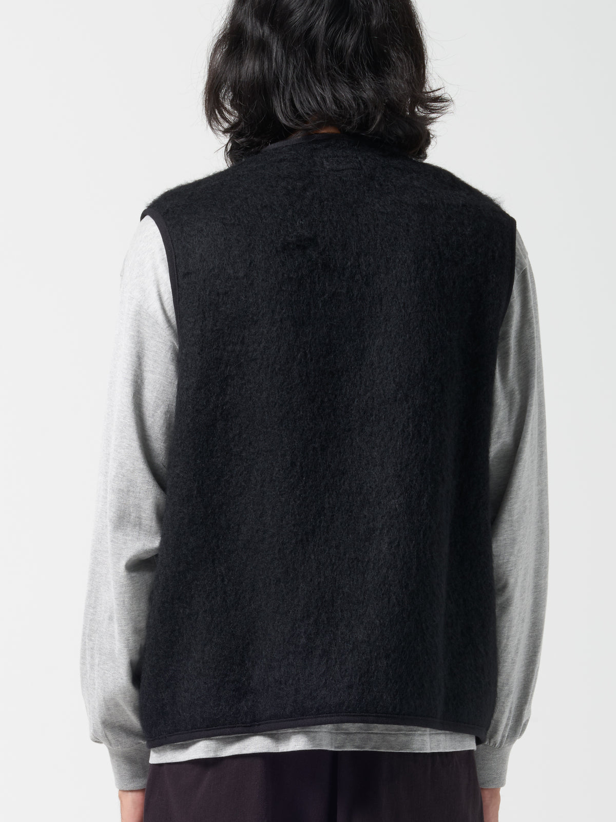 Veste Contour Sans Manches, Noir