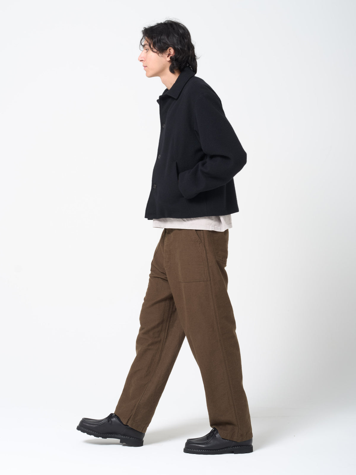 Pantalon Fatigue Moleskin, Café