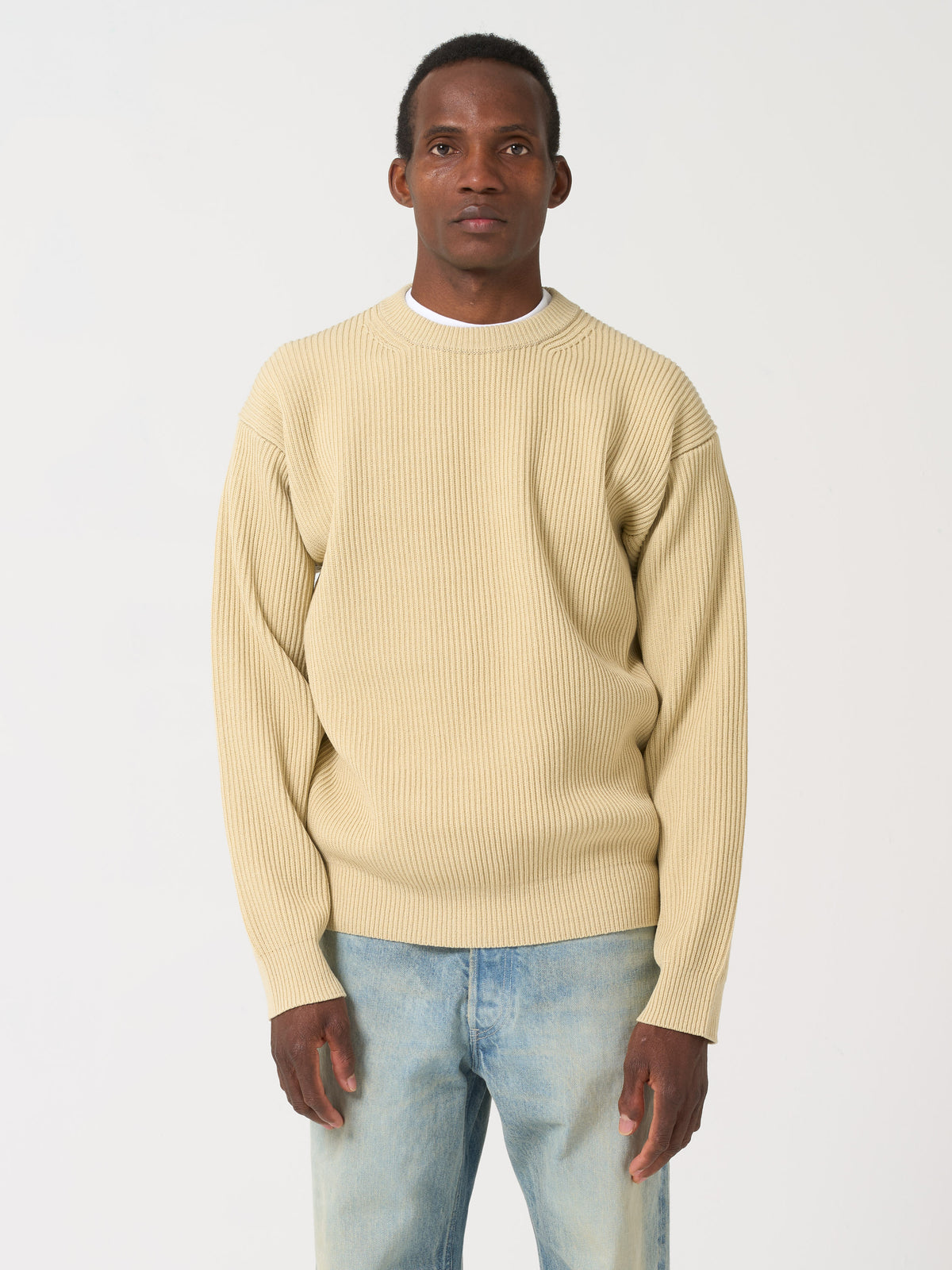 Pull Superfine Wool Rib, Citron