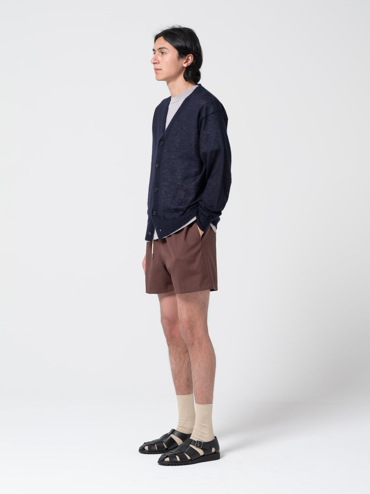 Cardigan Kid Mohair, Bleu Marine