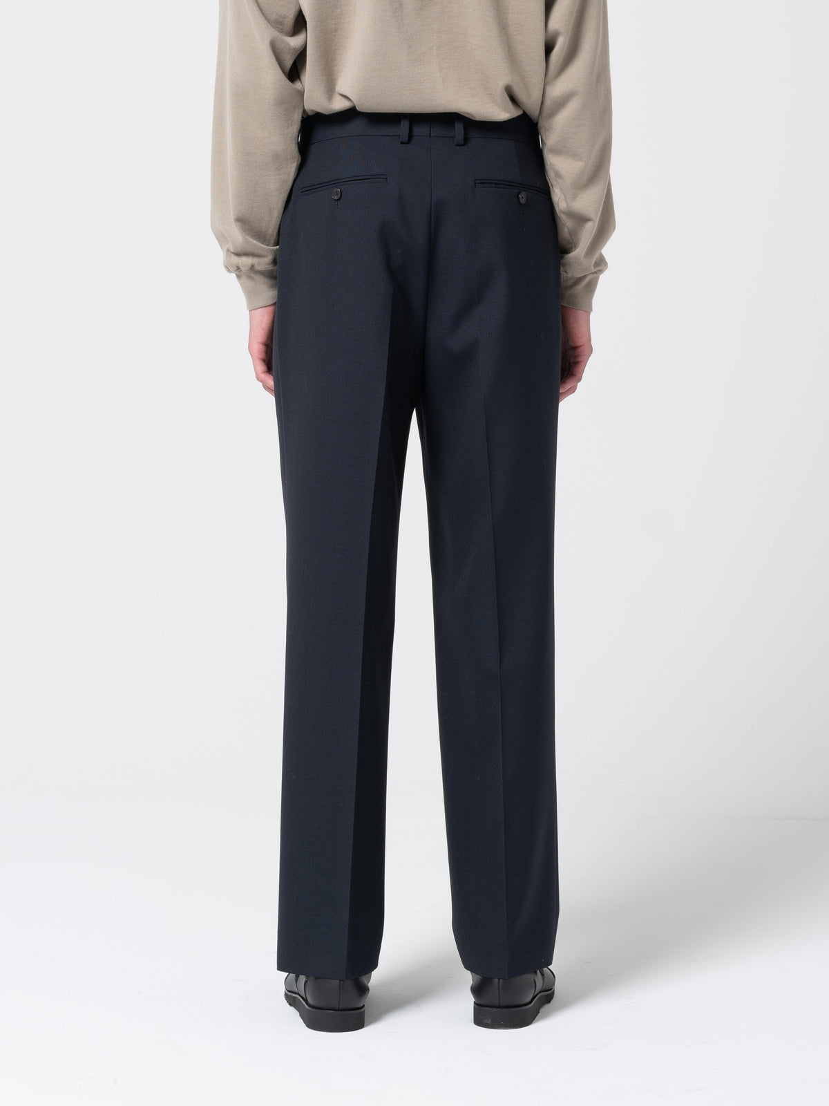 Pantalon Hopsack, Bleu Marine