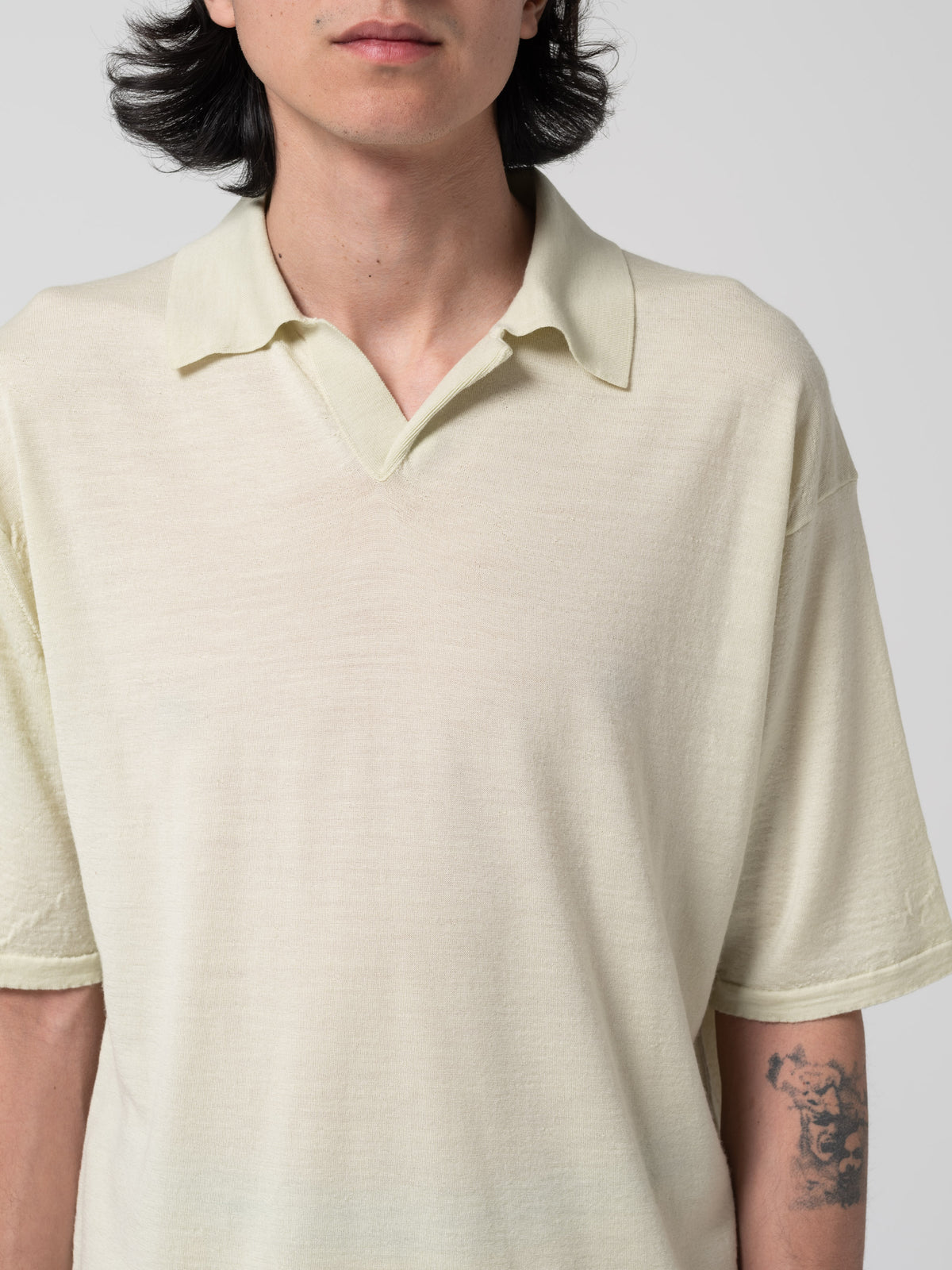 Polo en Laine, Pistache