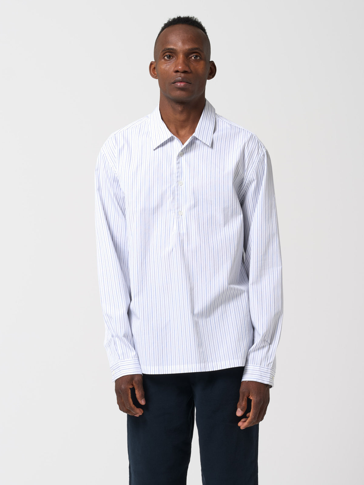 Chemise Genga Forier, Blanc/Bleu