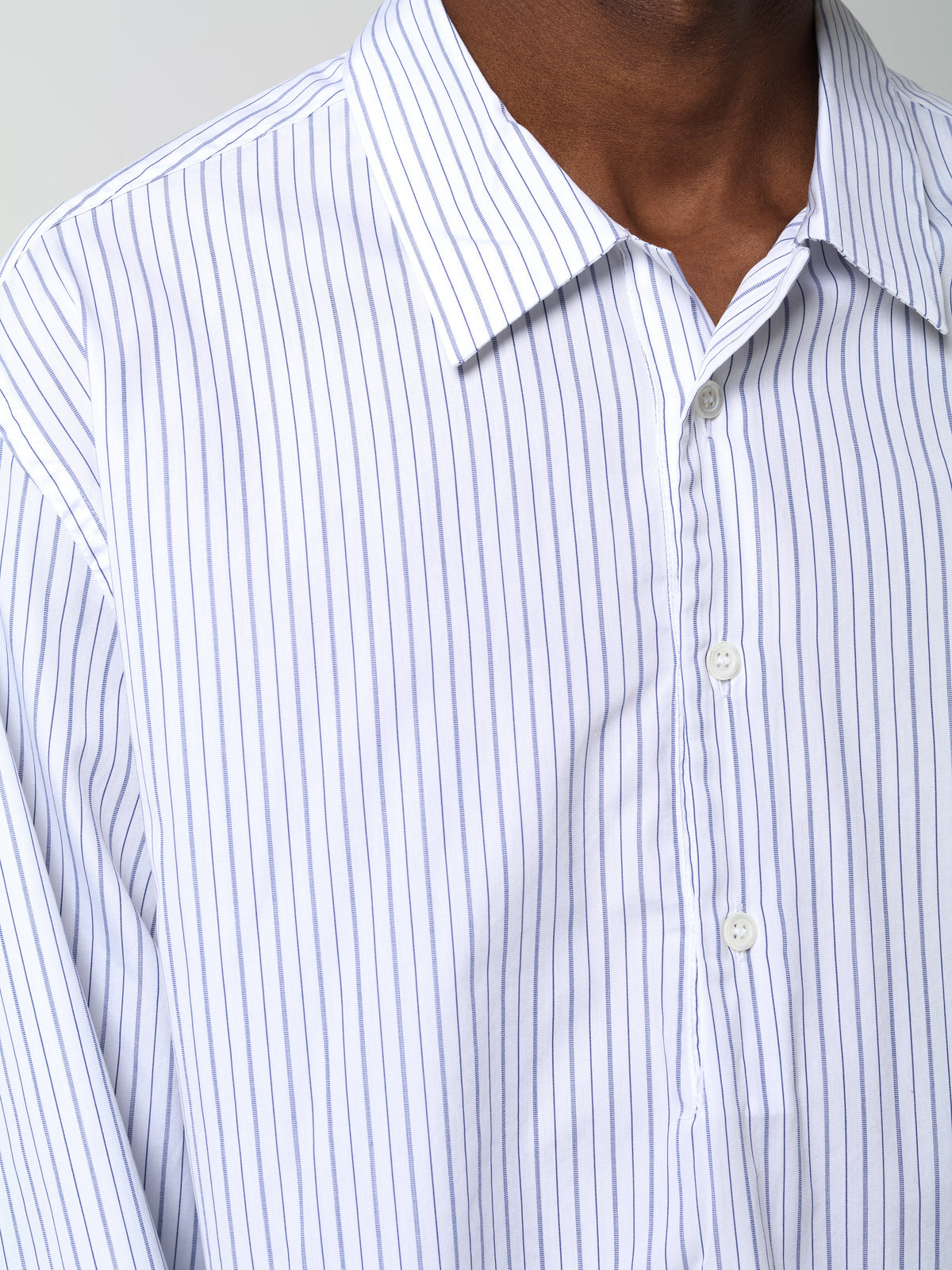 Chemise Genga Forier, Blanc/Bleu