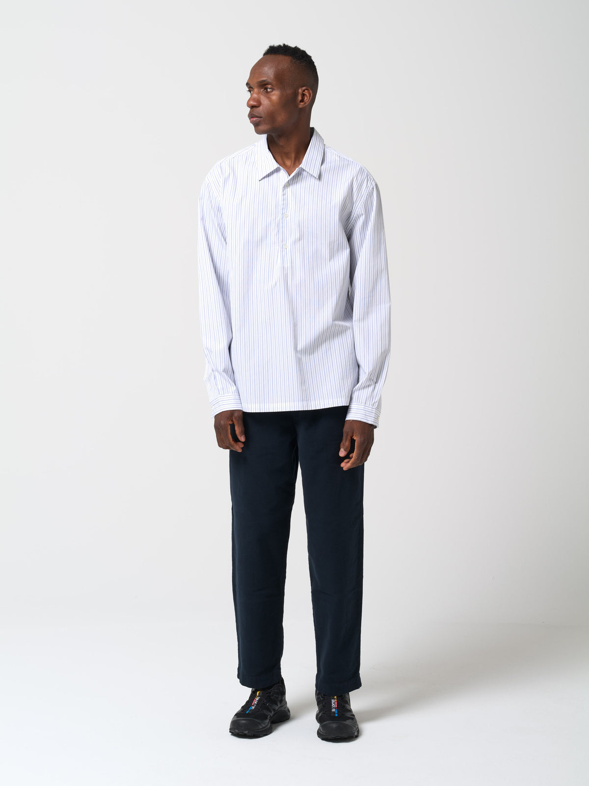 Chemise Genga Forier, Blanc/Bleu