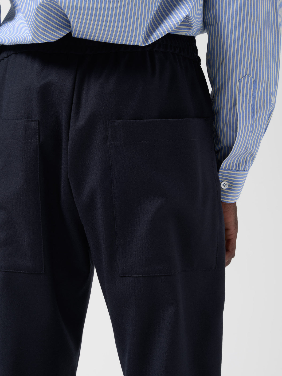 Pantalon Bativoga Flan, Bleu Marine