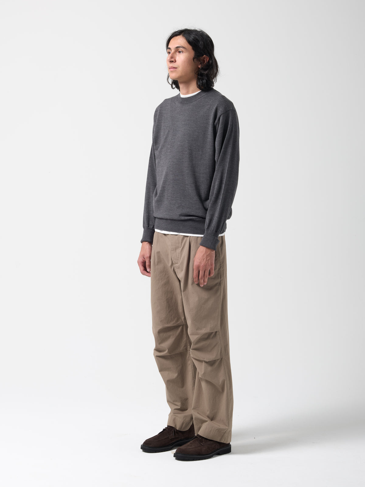 Pull Col Rond Baby Wool, Gris