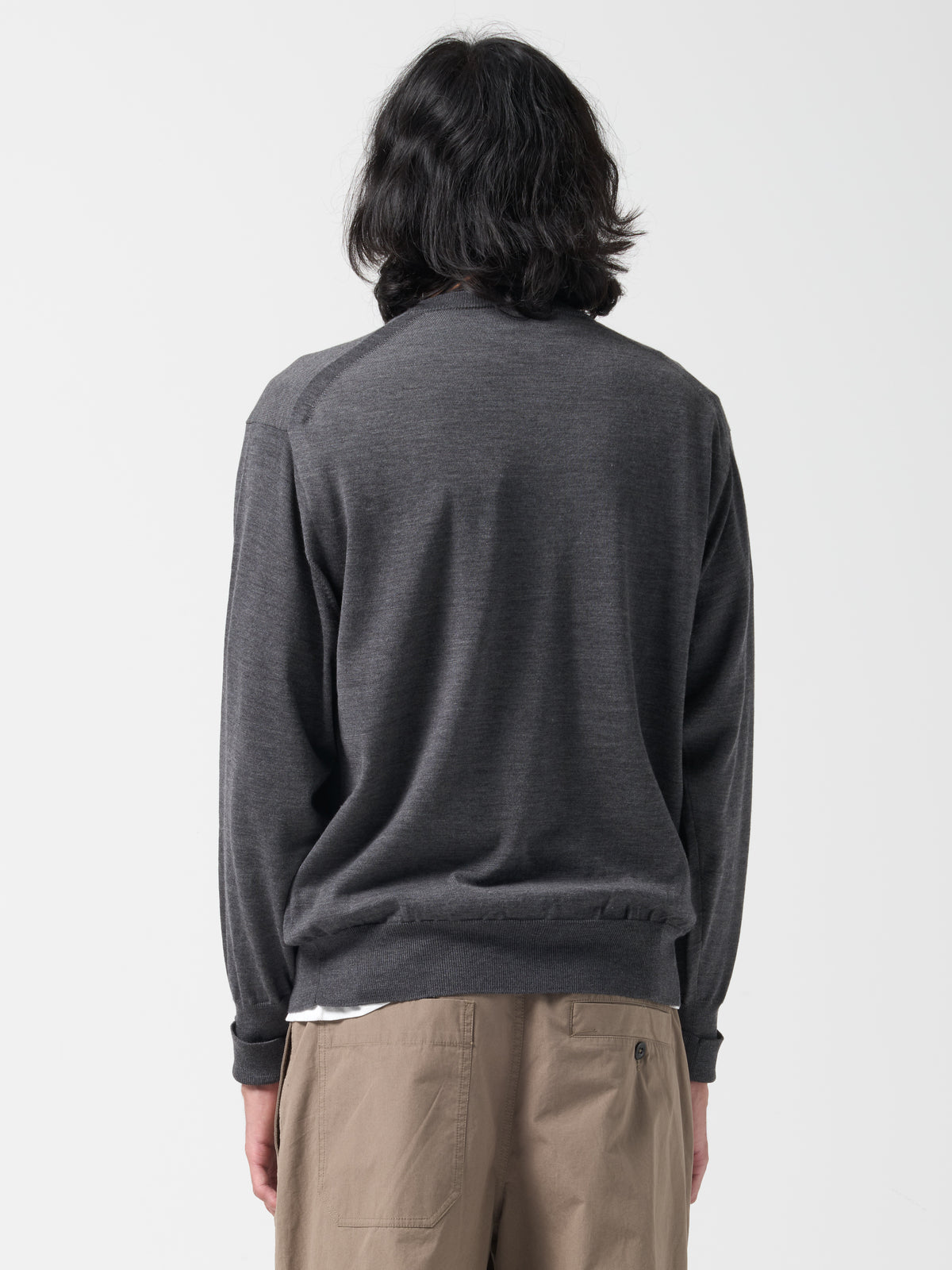 Pull Col Rond Baby Wool, Gris