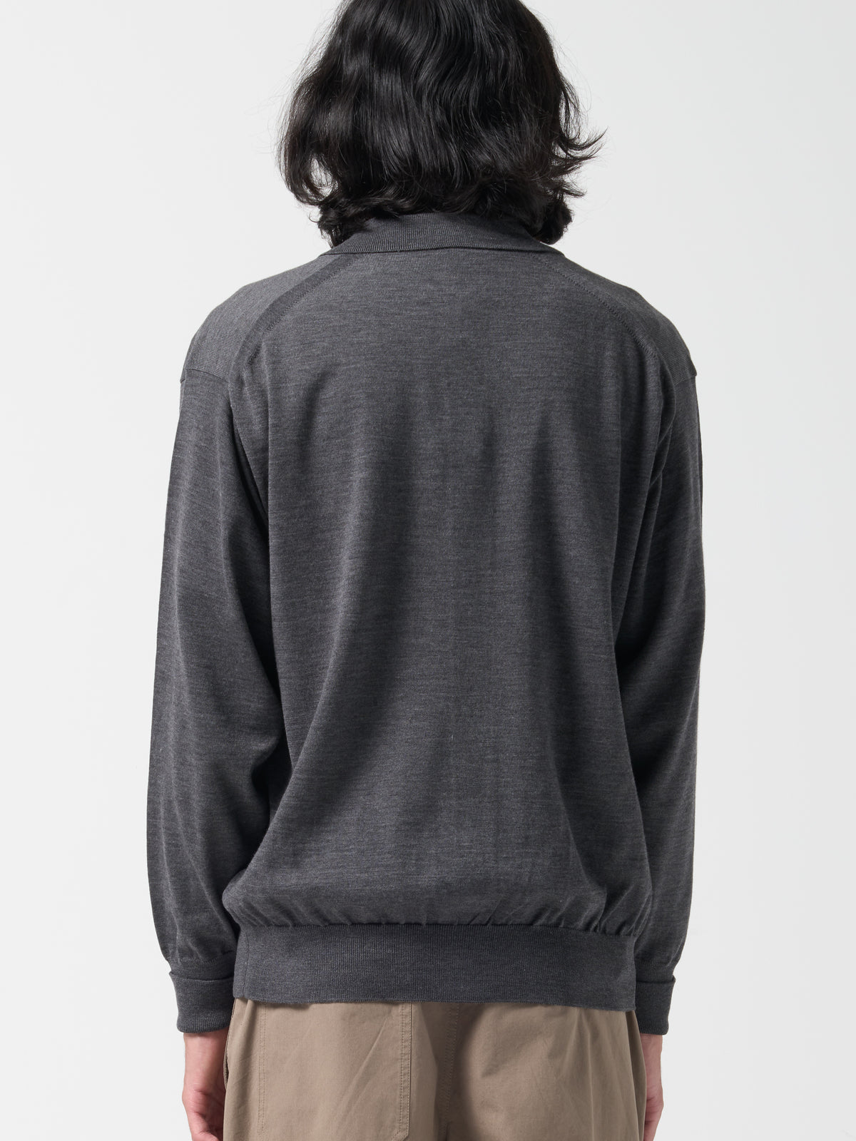 Cardigan Polo Baby Wool, Gris