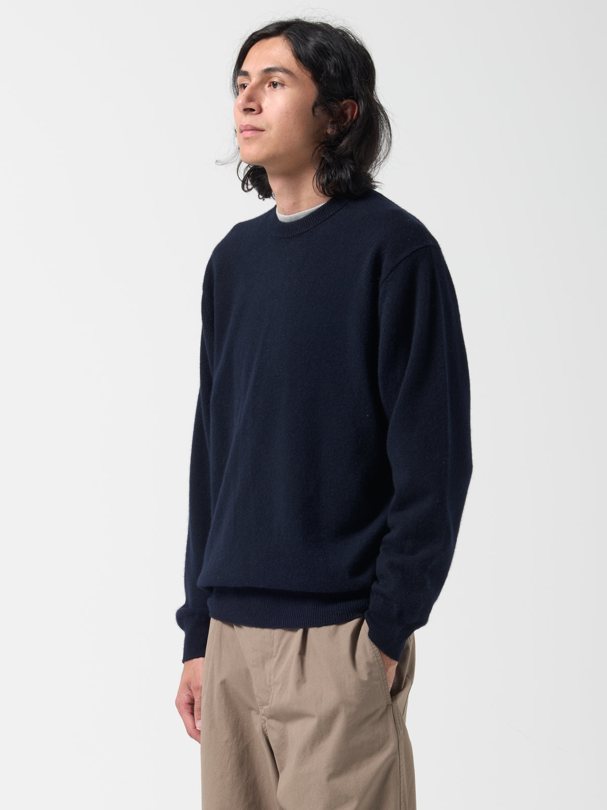 Pull Col Rond Innocent, Bleu Marine