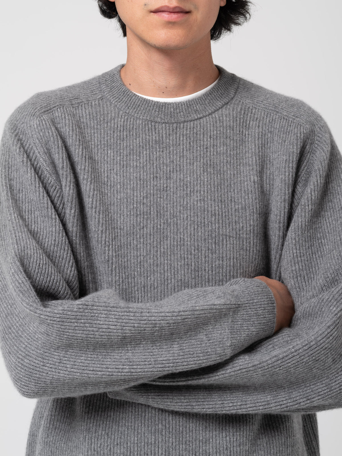Pull Innocent Cachemire, Gris Clair