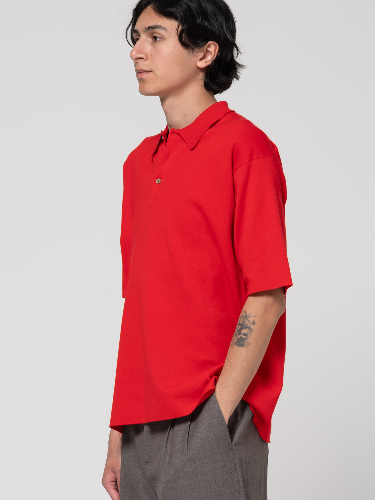 Polo Smooth Knit, Rouge