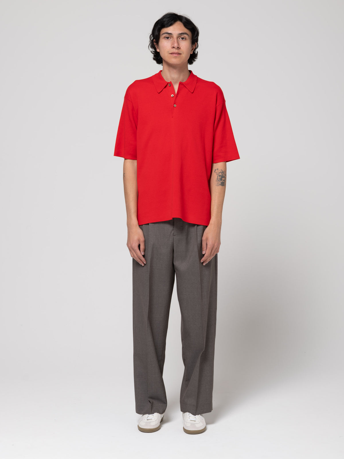 Polo Smooth Knit, Rouge