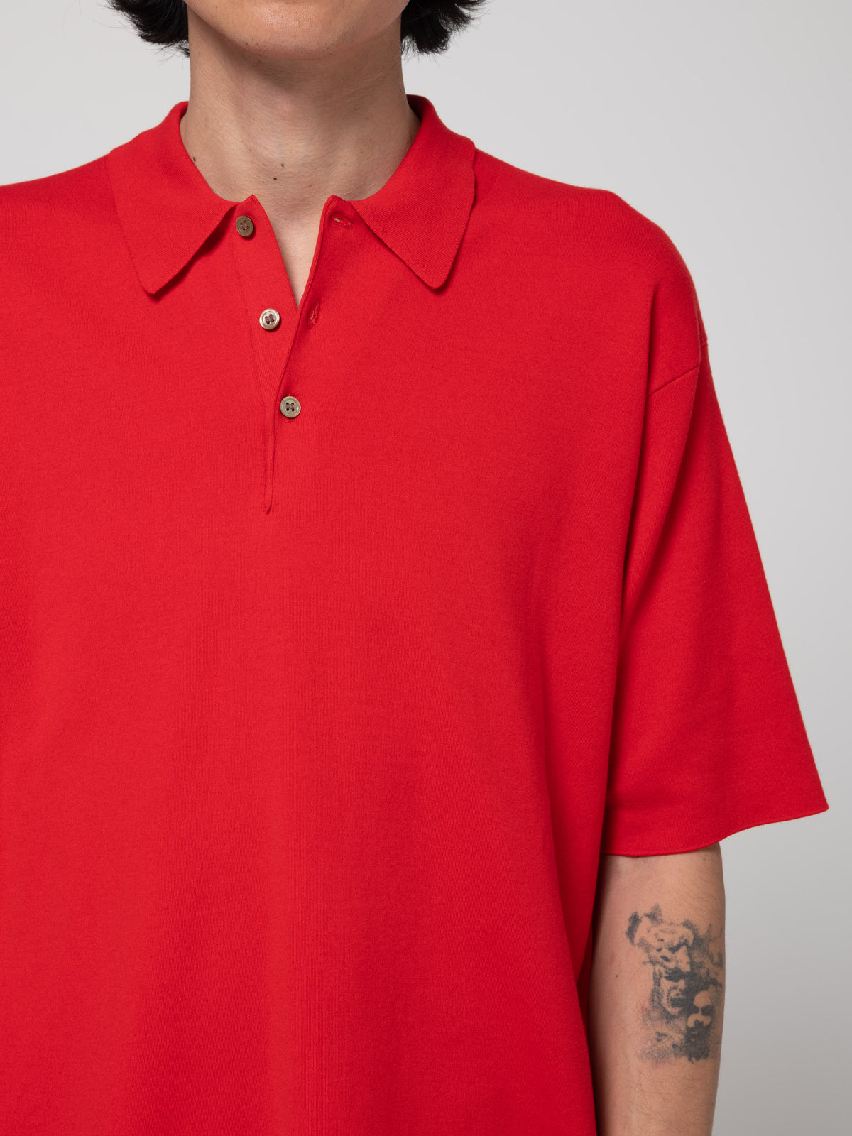 Polo Smooth Knit, Rouge