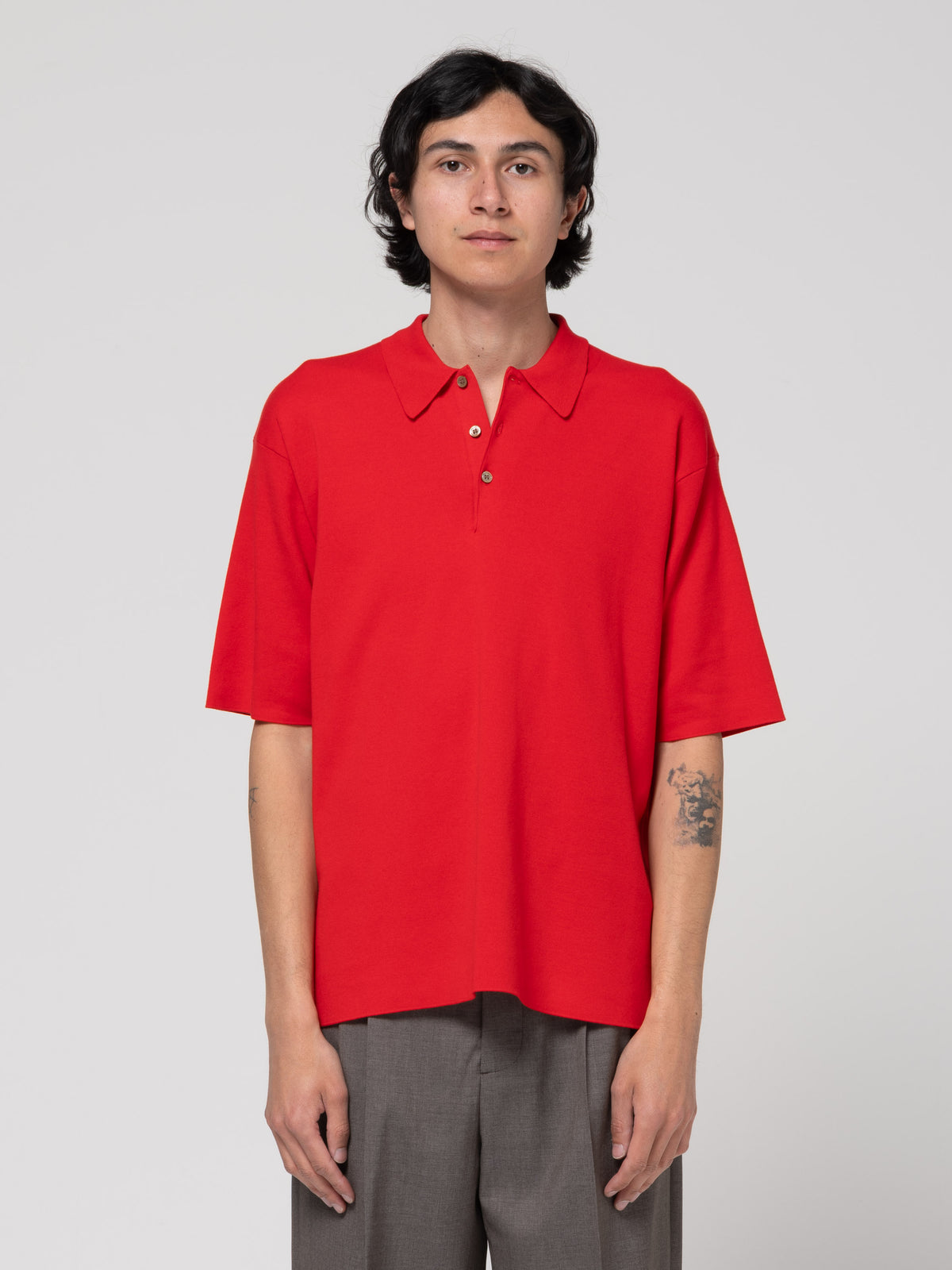 Polo Smooth Knit, Rouge