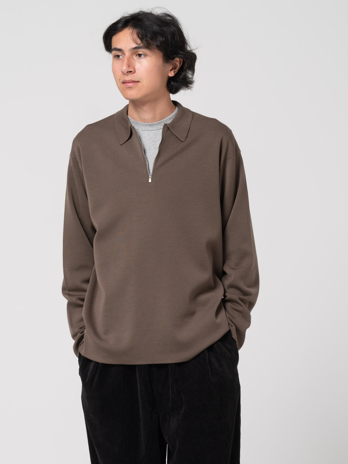 Polo Smooth Wool, Olive