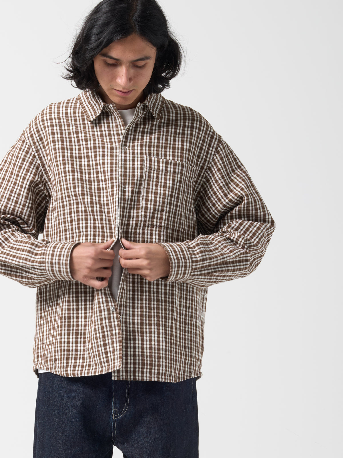 Chemise Snap, Kelsch Marron