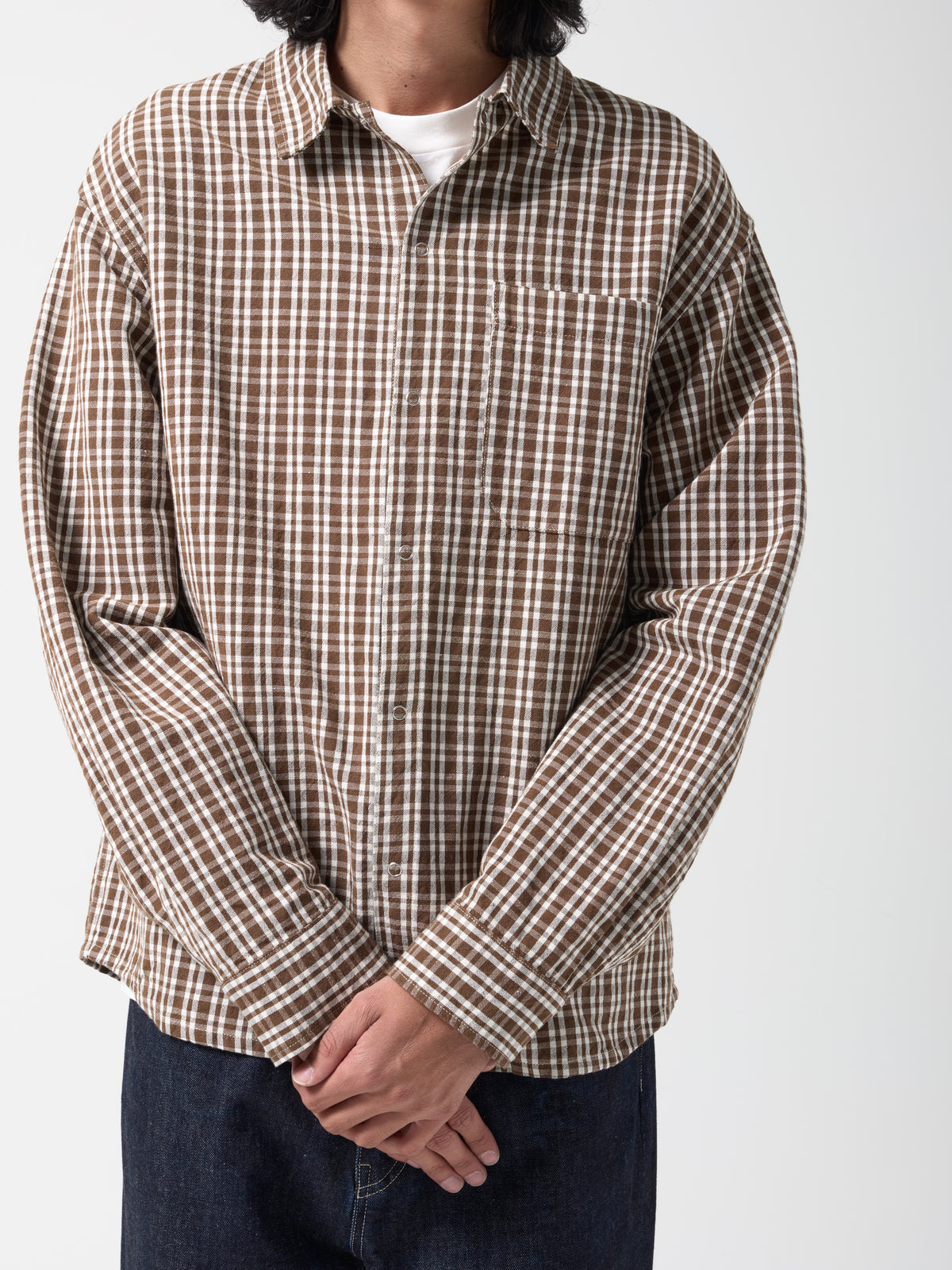 Chemise Snap, Kelsch Marron