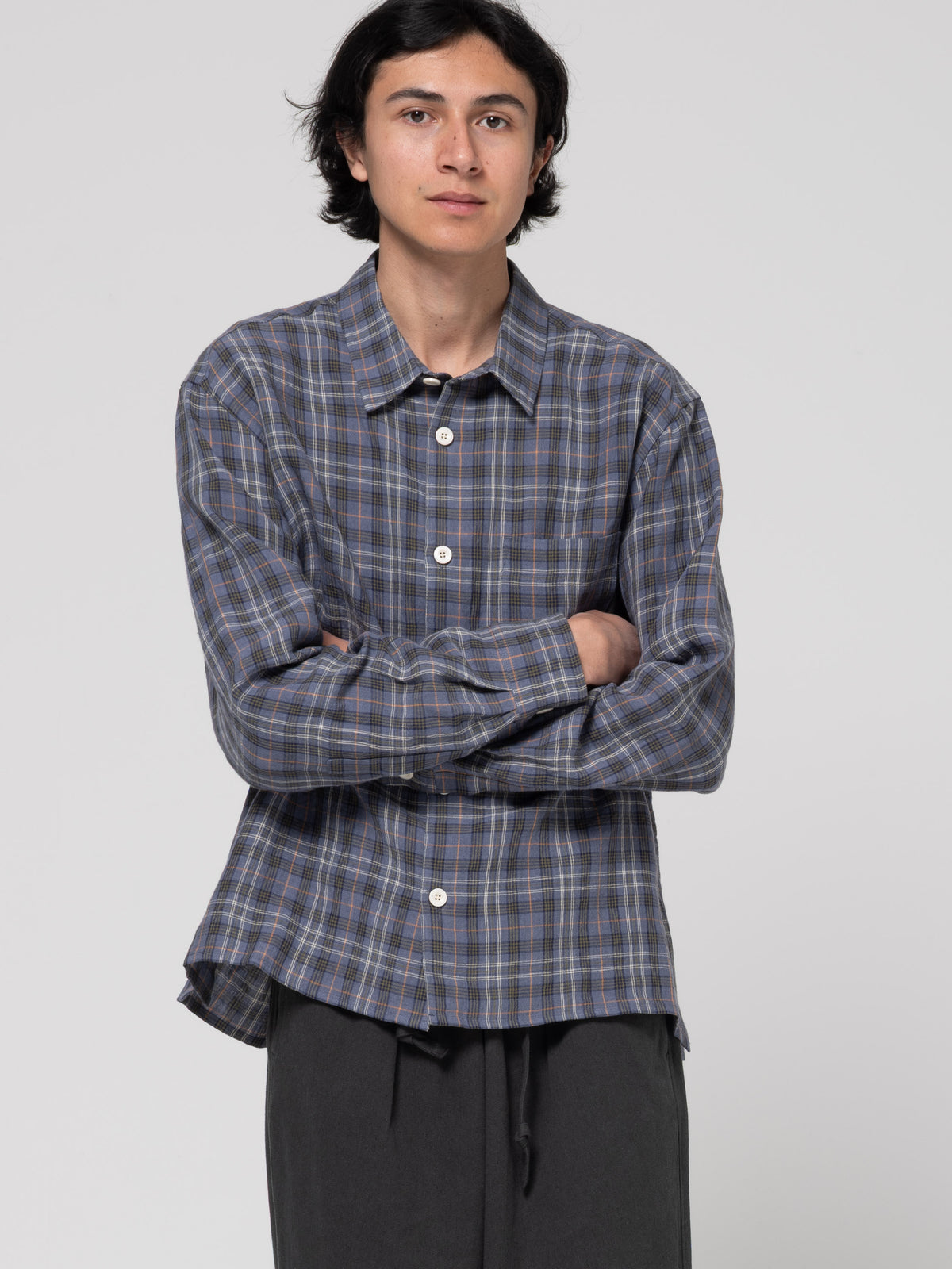 Chemise Farmer Relaxed, Sloe