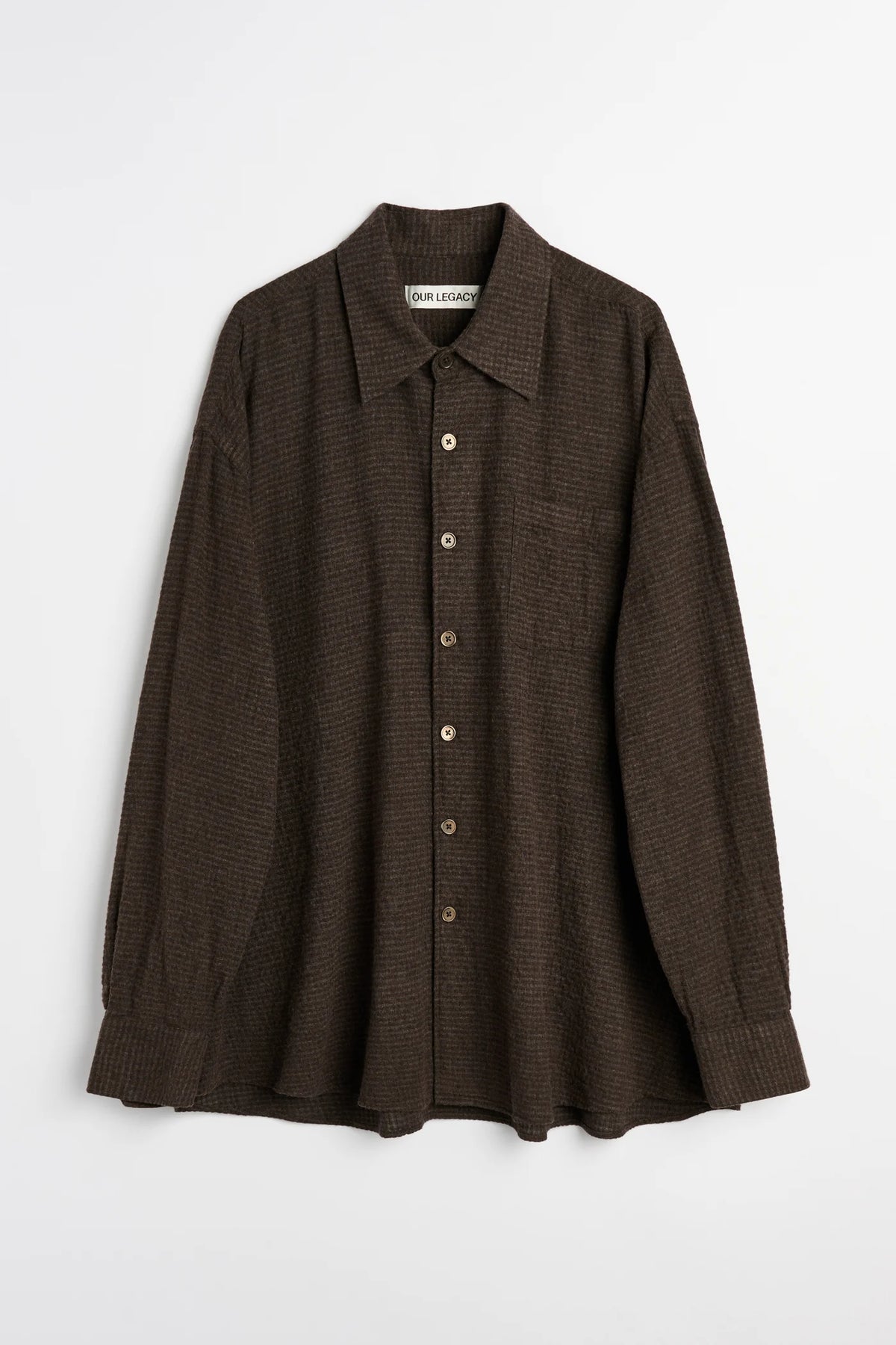 Chemise Borrowed Tuffle Check, Marron