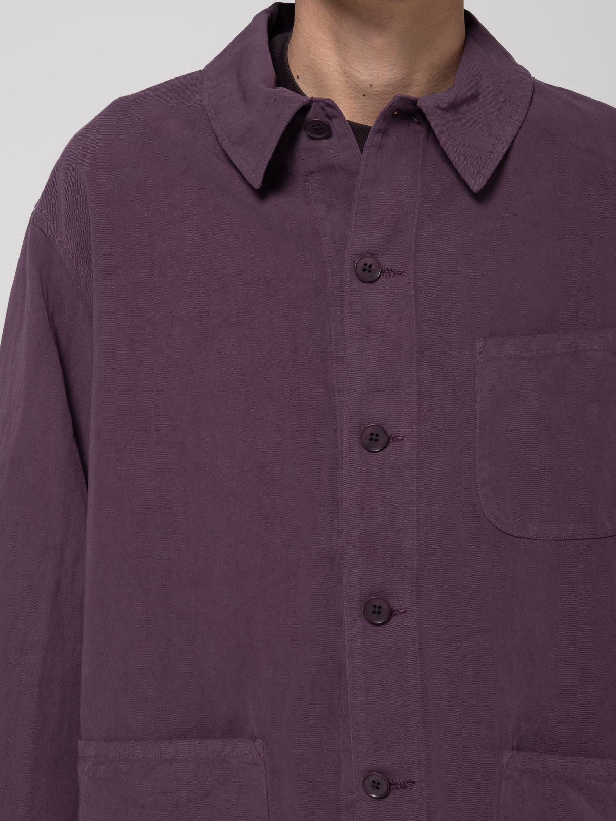 Veste de Travail en Gabardine, Violet