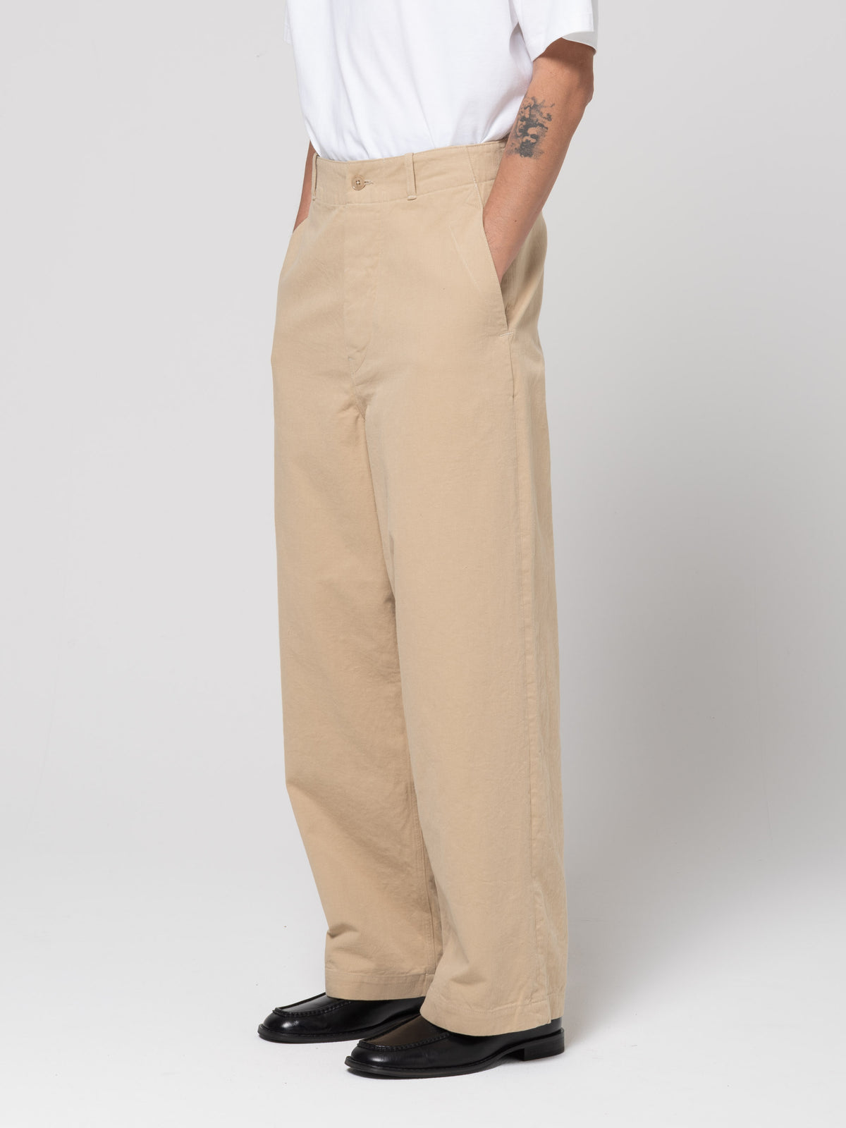 Pantalon Large Drill, Khaki