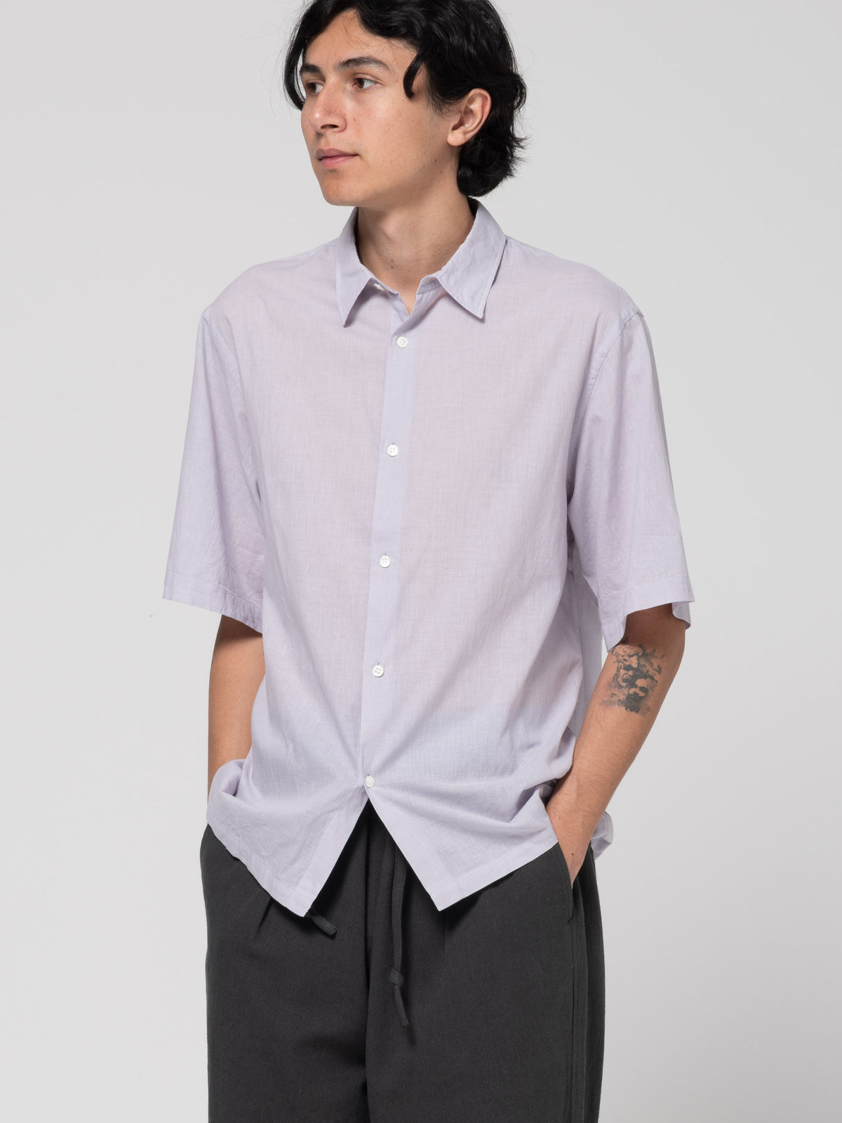 Chemise Manches Courtes Légère, Lavender