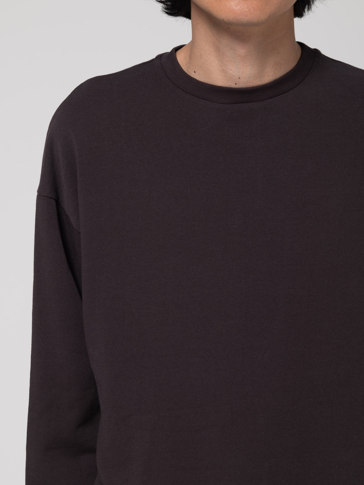 T-Shirt ML Mini Terry, Espresso